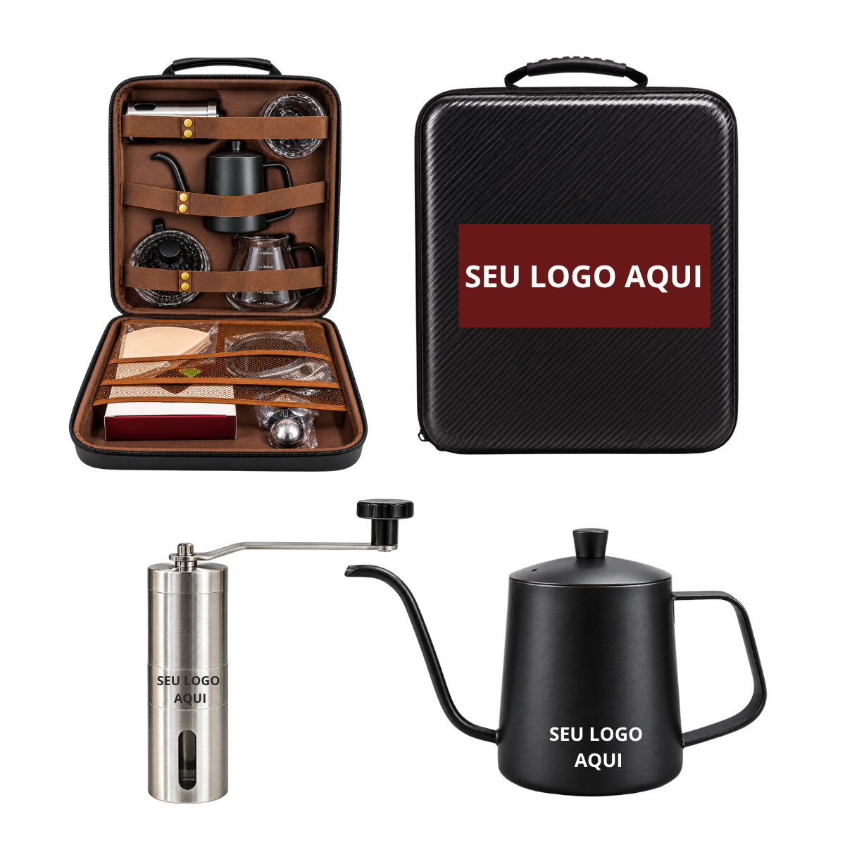 Kit Café Essência do Grão 12 Peças Personalizado