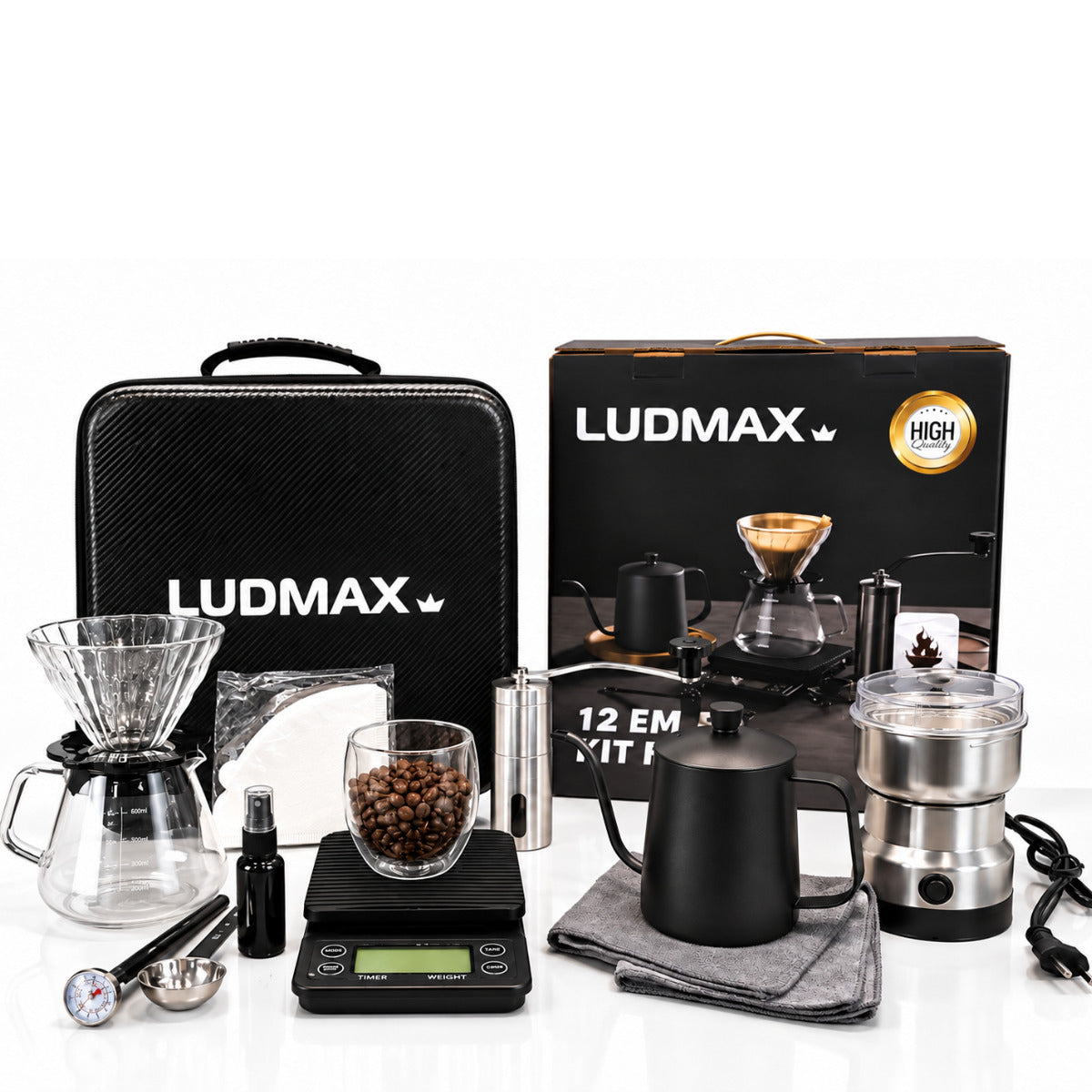 Kit de Café com Maleta e Moedor Elétrico