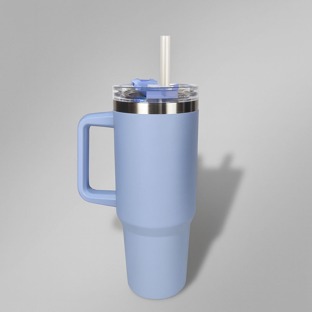 Garrafa Copo Térmico Personalizado Inox Tampa em Acrílico e Canudo 1200ml com Seu Nome Rosa — foto 3
