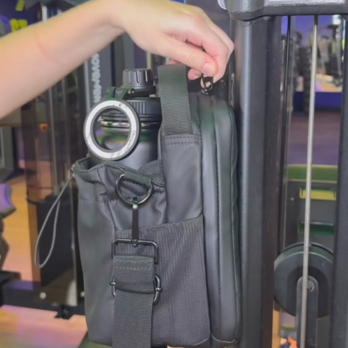 Bolsa Transversal Multifuncional Magnética Porta Garrafa e Celular Ludmax