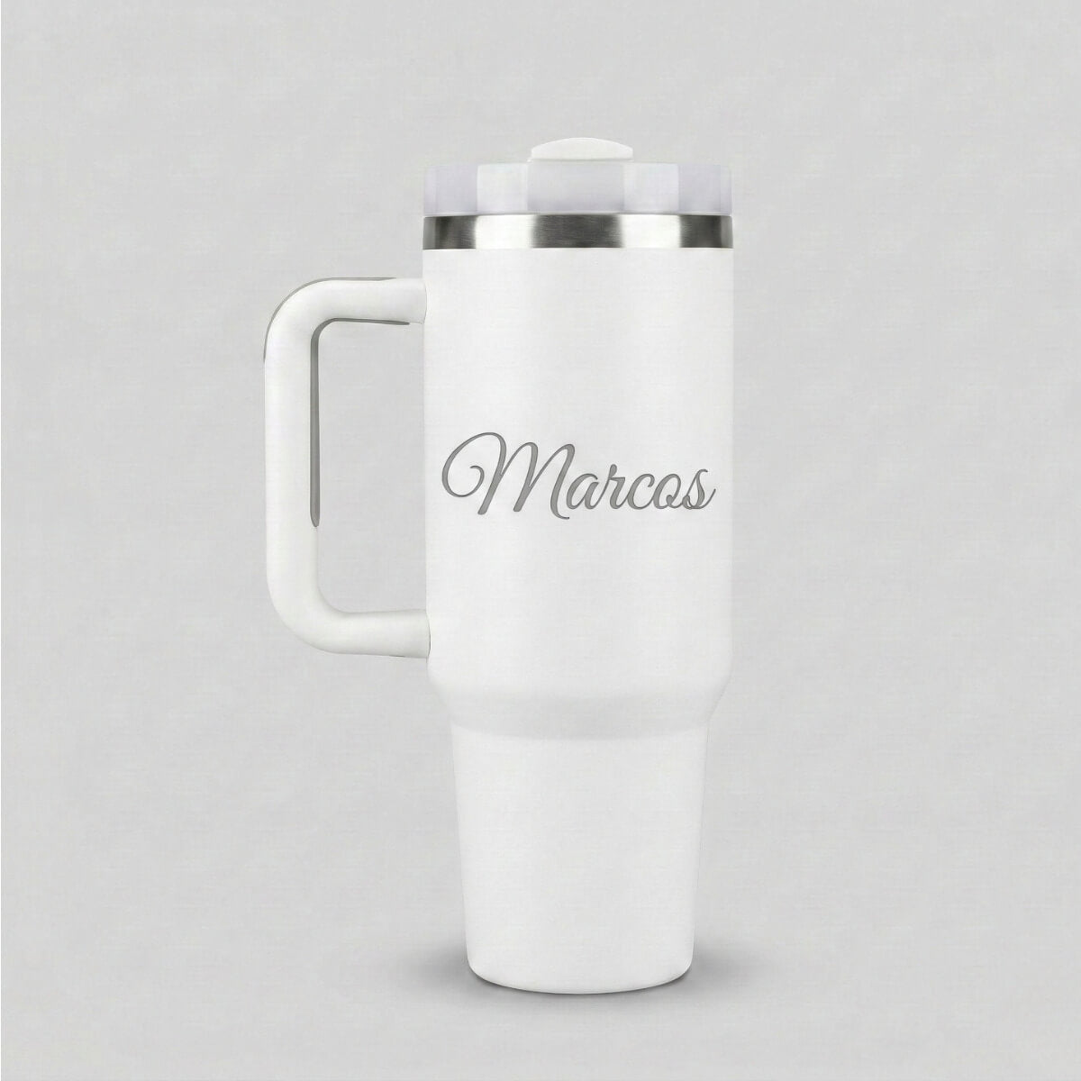 Garrafa Copo Térmico Personalizado 1200ml com Seu Nome Branco