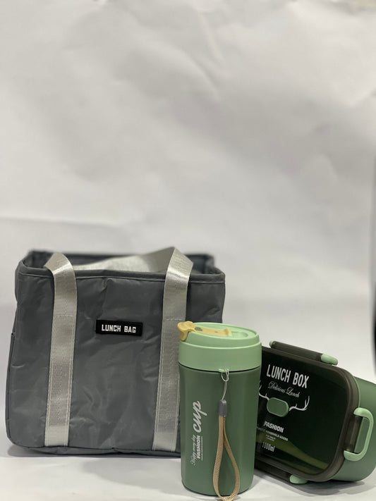 Kit Lunch Premium – Bolsa Térmica + Marmita com Copo