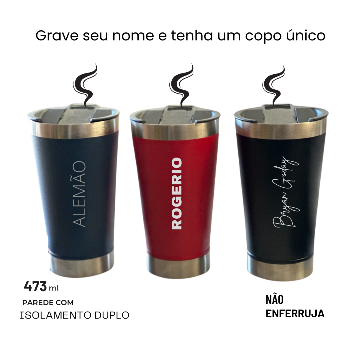 Copo Térmico Personalizado KeepCool 473ml com o Seu Nome — foto 6