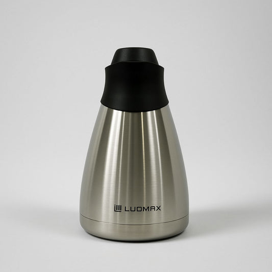 Garrafa Térmica Ludmax Inox para Café e Chá Quente ou Gelado 1L