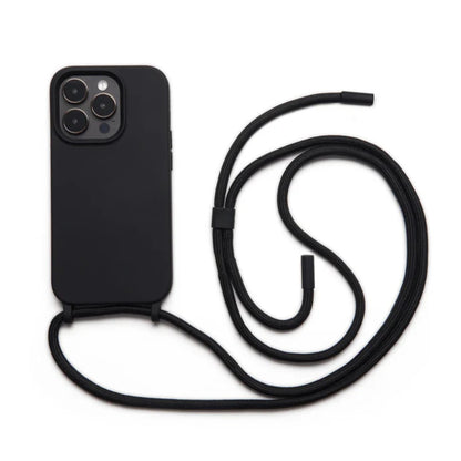 Capa Anti-Impacto com Cordão para Iphone 15