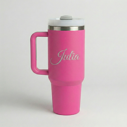 Garrafa Copo Térmico Personalizado Inox Tampa em Acrílico e Canudo 1200ml com Seu Logo — foto 8