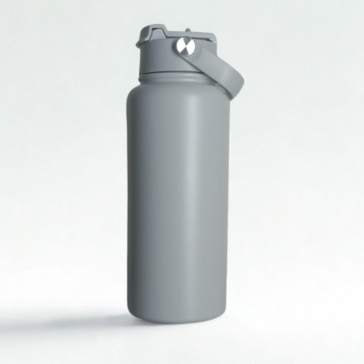 Garrafa Térmica Personalizada Power 1000ml Com seu Nome Cinza