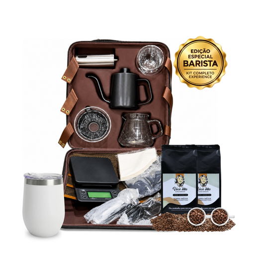 Kit Barista Completo Profissional Essência do Grão 12 Peças com Balança Digital