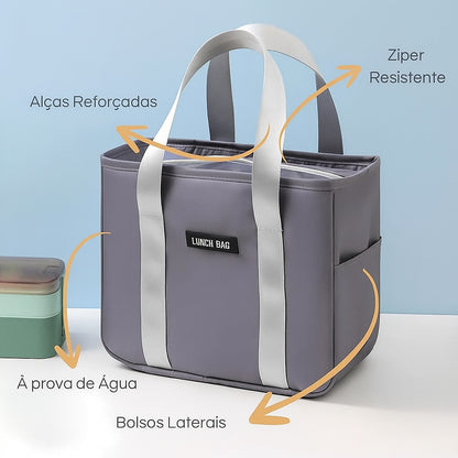 Bolsa Térmica Oxford Estilo Praticidade E Isolamento Térmico Por Horas