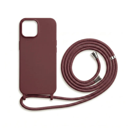 Capa Celular Anti-Impacto com Cordão para Iphone 14