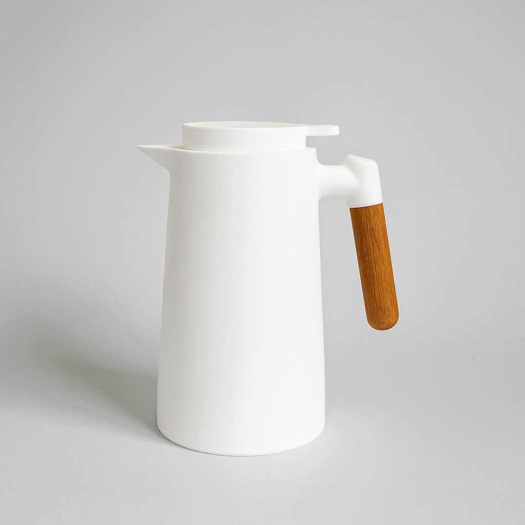 Garrafa Térmica de Café com Vidro Duplo Anel de Vedação em Silicone com Botão Click 1L — foto 5